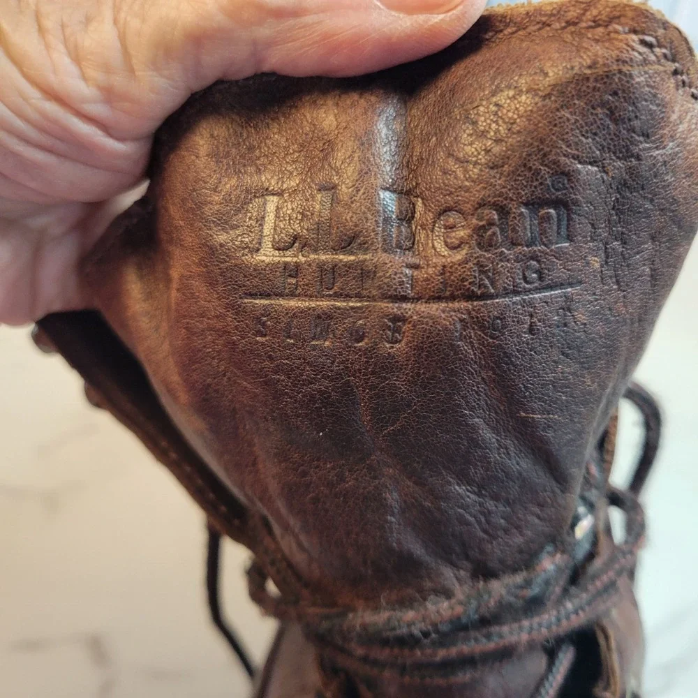 LL Bean Kangaroo Upland Hunting Boots Brown Mens 12 Wide Thinsulate